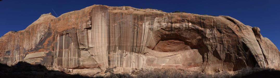 Skalní stěna v Calf Creek